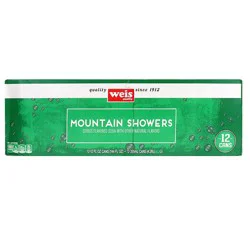 Weis Quality Mountain Shower Citrus  Soda - 12 ct; 144 fl oz