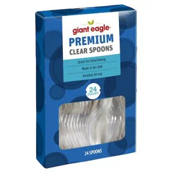 Giant Eagle Premium Clear Plastic Spoons