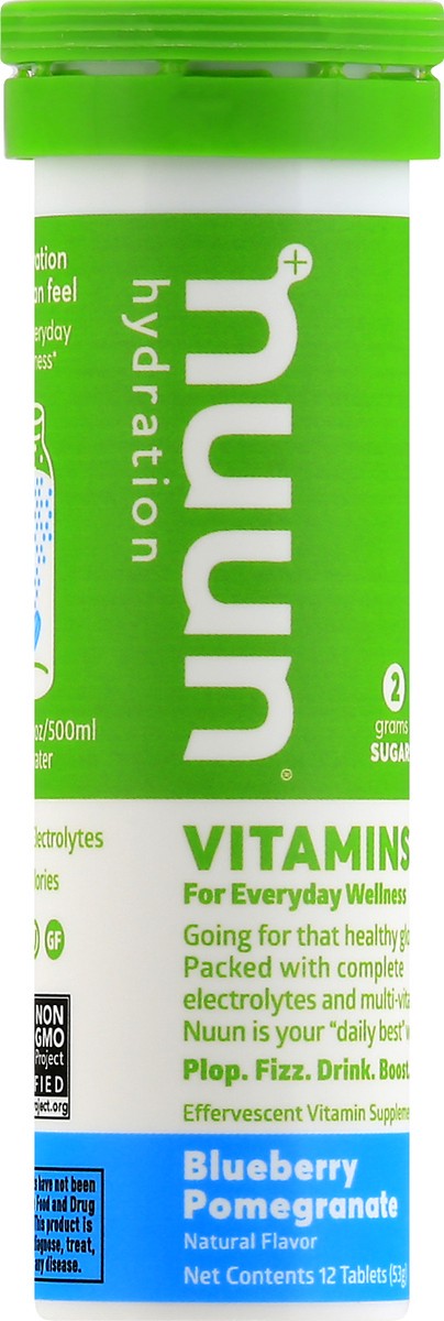 slide 1 of 12, Nuun Hydration Tablets Blueberry Pomegranate Vitamins 12 ea, 12 ct