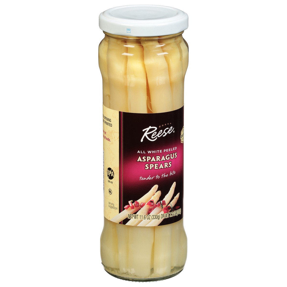 slide 5 of 11, Reese All White Peeled Asparagus Spears 11.6 oz, 11.6 oz