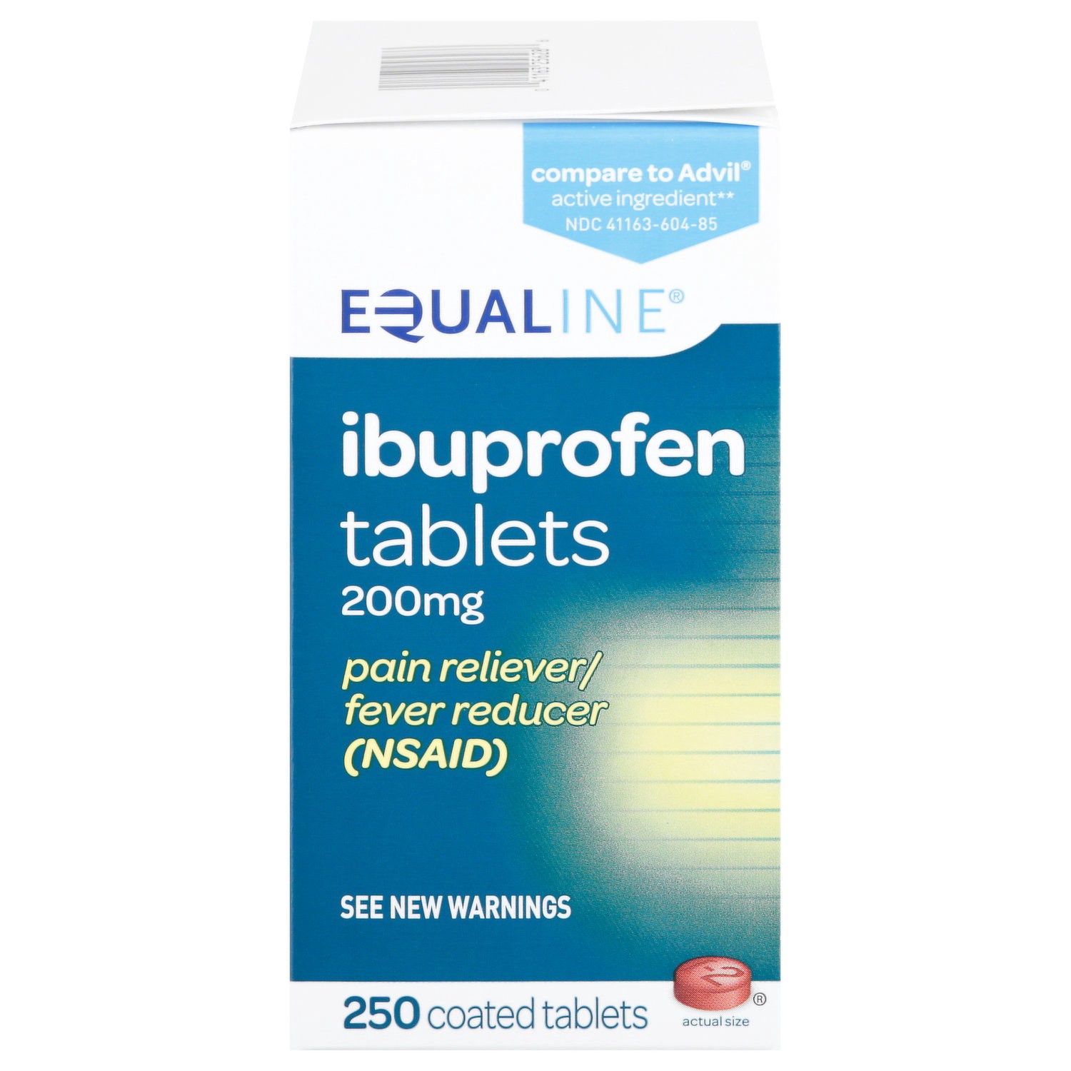 slide 1 of 1, Equaline Ibuprofen, 250 ct