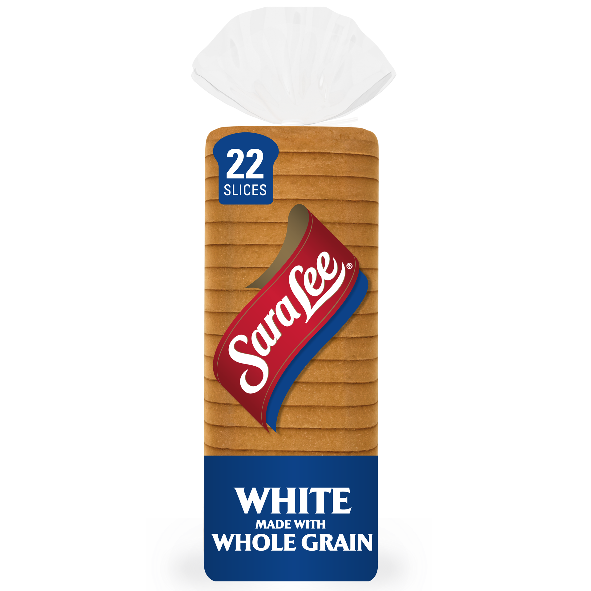 slide 1 of 5, Sara Lee White made with Whole Grain Bread, 20 oz, 1 ct
