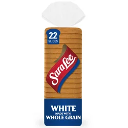 Sara Lee White made with Whole Grain Plain Bread, 20 oz