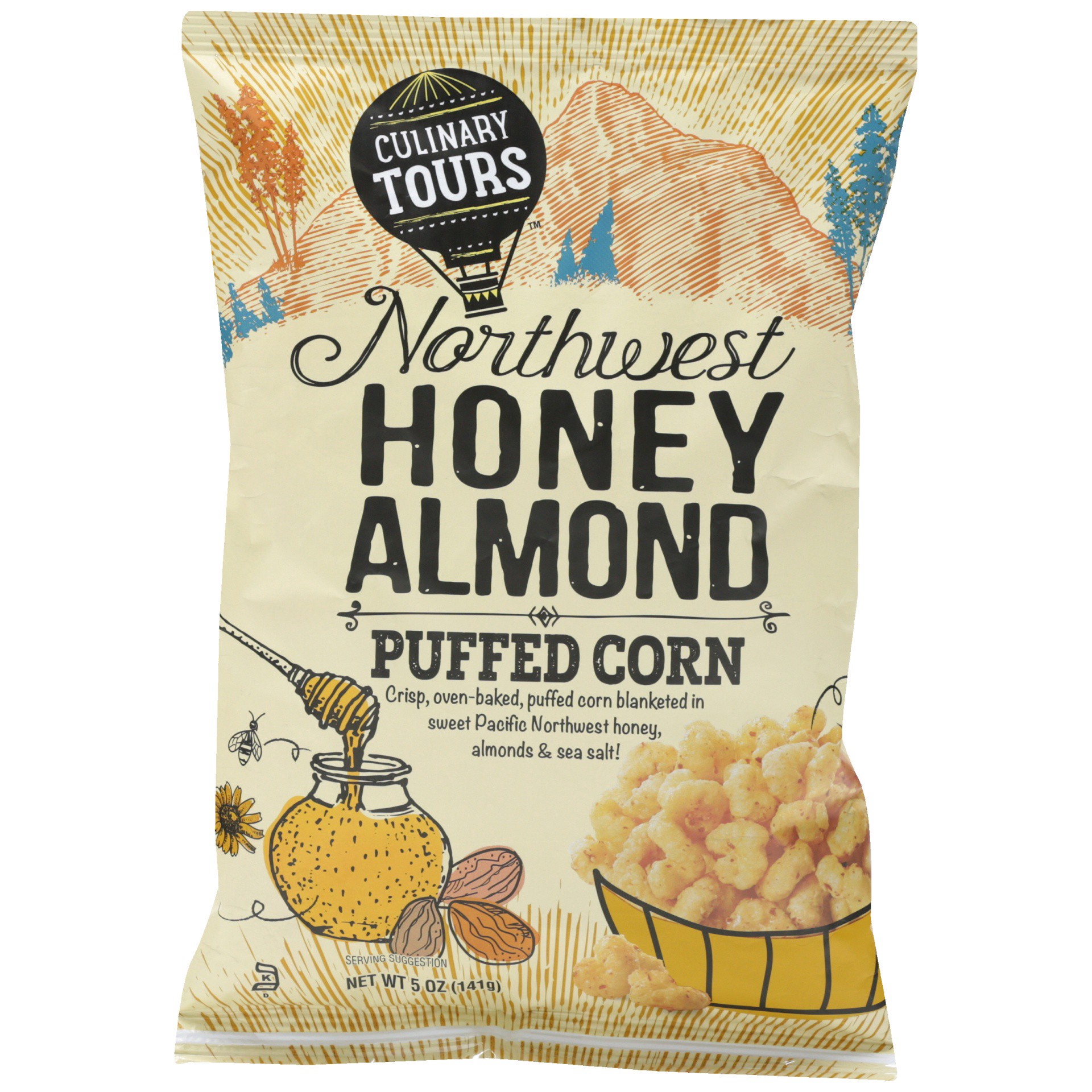 slide 1 of 6, Culinary Tours Northwest Honey Almond Puffed Corn, 5 oz