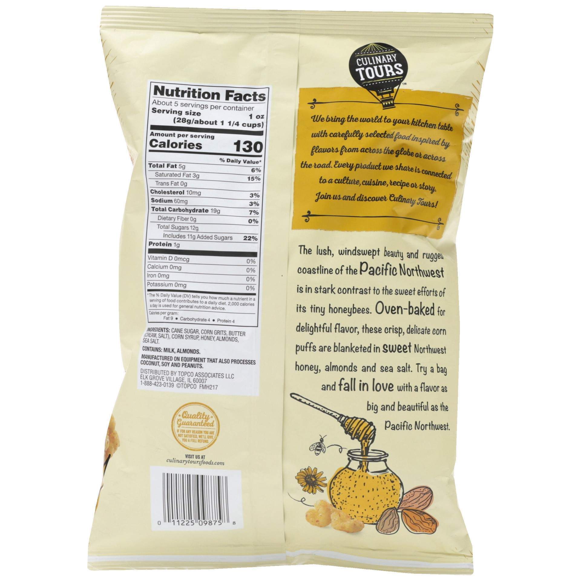 slide 4 of 6, Culinary Tours Northwest Honey Almond Puffed Corn, 5 oz