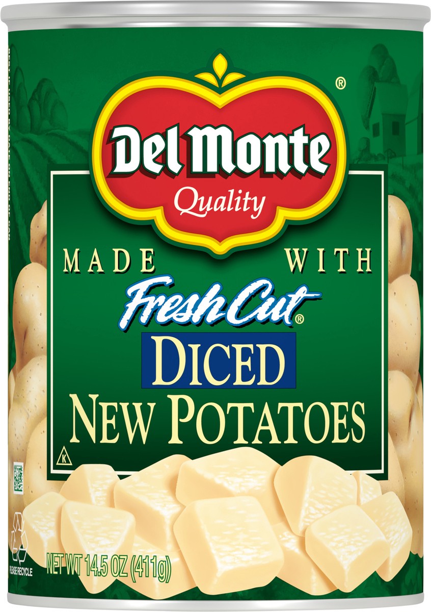 slide 1 of 7, Del Monte Fresh Cut Diced New Potatoes 14.5 oz Can, 14.5 oz