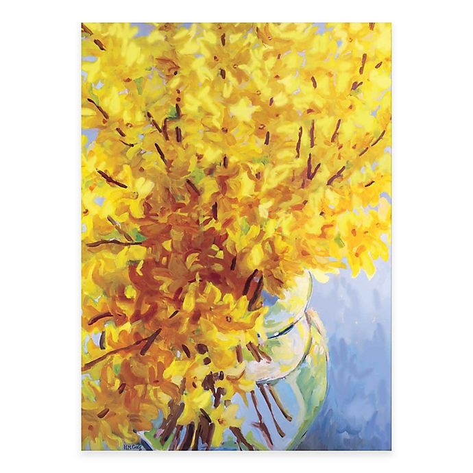 slide 1 of 1, Courtside Market Fresh Yellow Vase Canvas Wall Art, 1 ct