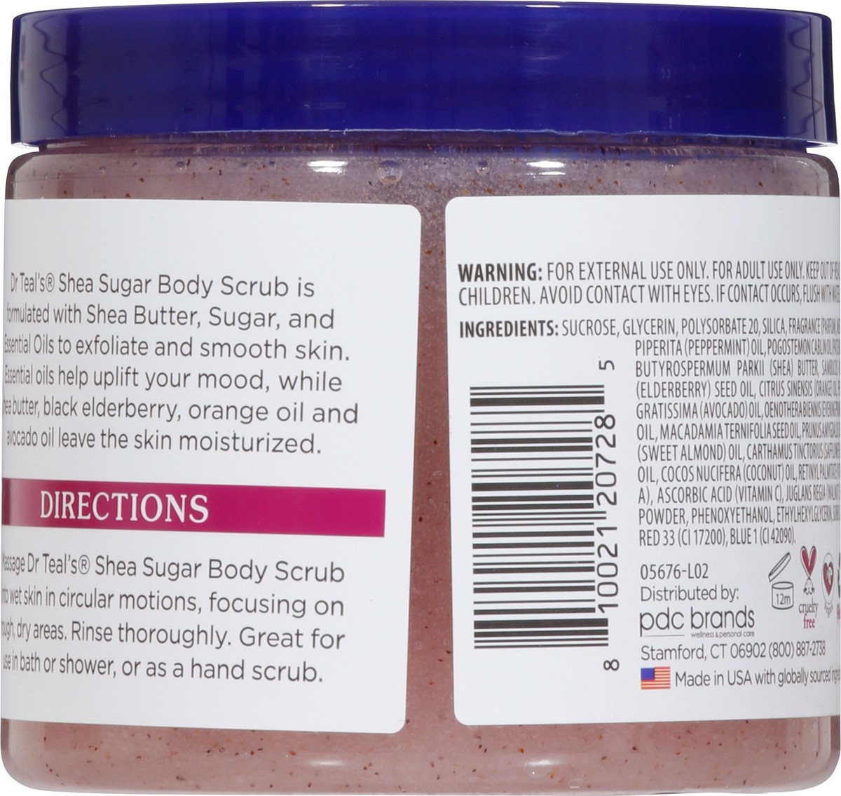 slide 6 of 9, Dr. Teal's Black Elderberry with Essential Oils Shea Sugar Scrub 19 oz, 19 oz