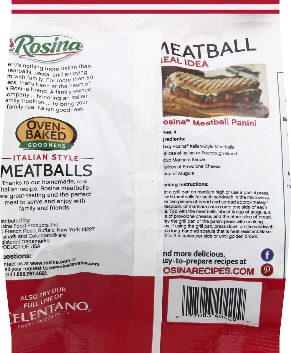 slide 9 of 12, Rosina Italian Style Meatballs 12 oz, 12 oz