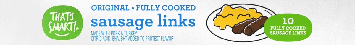 slide 3 of 13, That's Smart! Original Fully Cooked Sausage Links, 6.4 oz