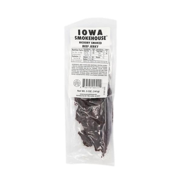 slide 1 of 1, Iowa Smokehouse Hickory Smoked Beef Jerky, 5 oz