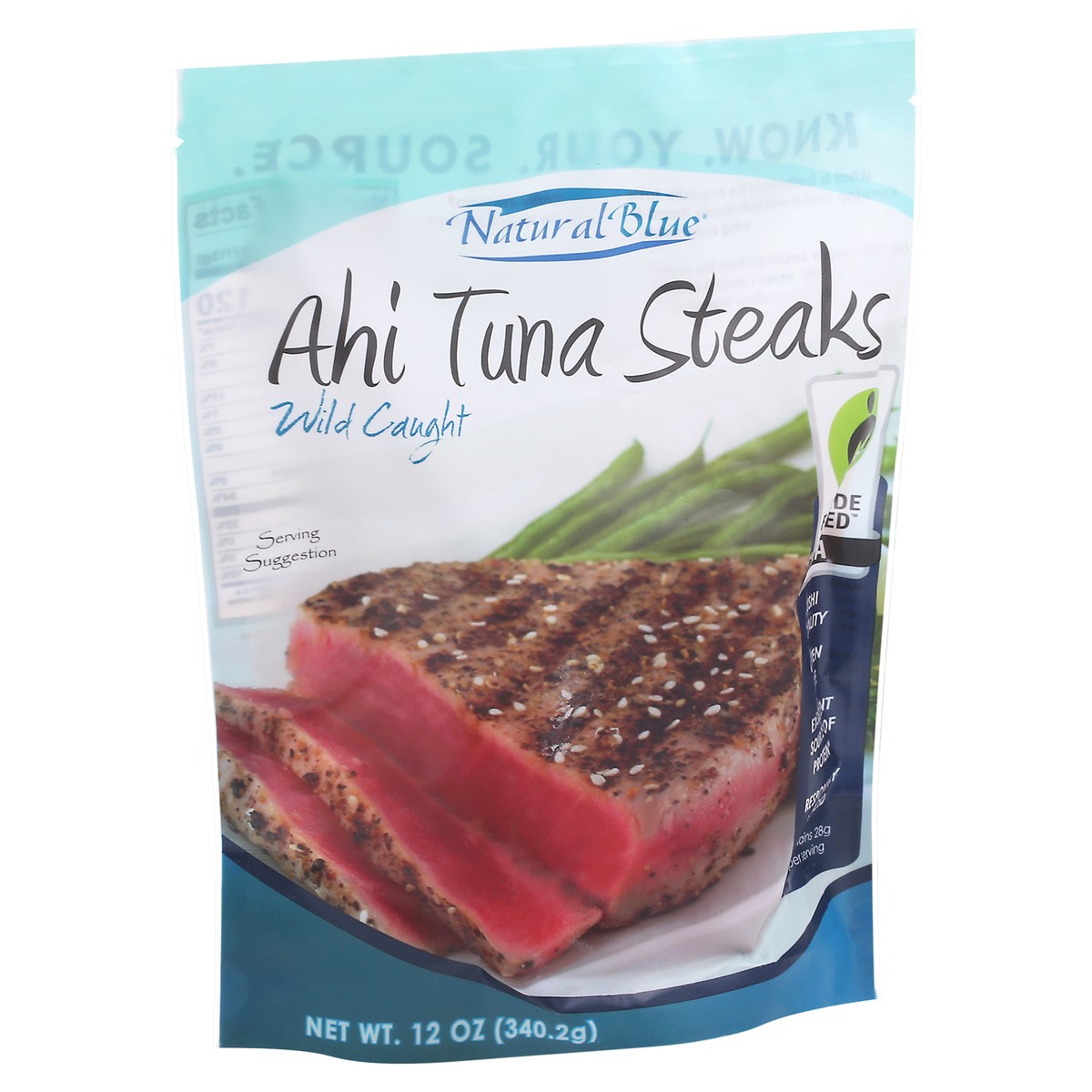 slide 8 of 13, Natural Blue Wild Caught Ahi Tuna Steaks 12 oz, 12 oz