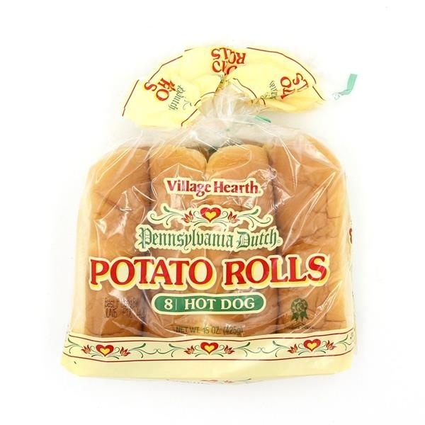 slide 1 of 1, Village Hearth Pennsylvania Dutch Potato Rolls Hot Dog, 8 ct; 15 oz