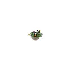 Flowers 12 Pansy Bowl, 1 pc