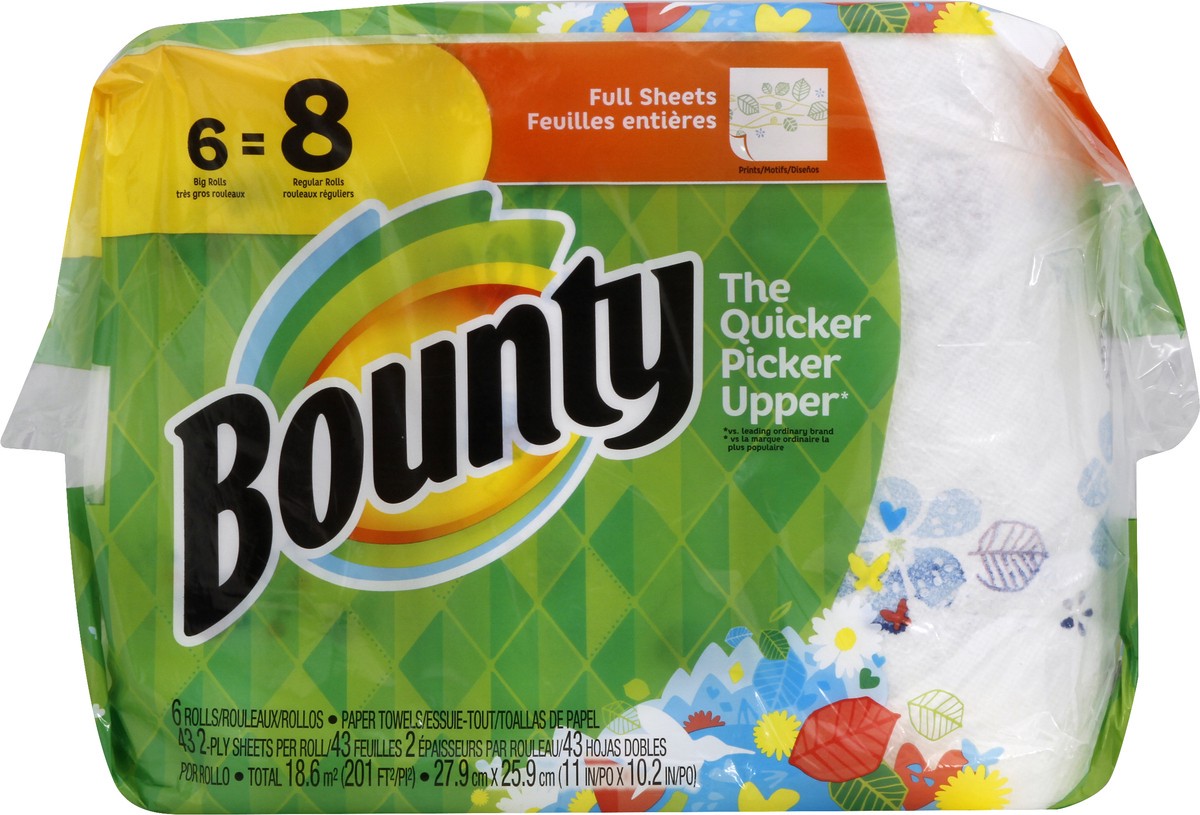 slide 3 of 11, Bounty Paper Towels 6 ea, 6 ct