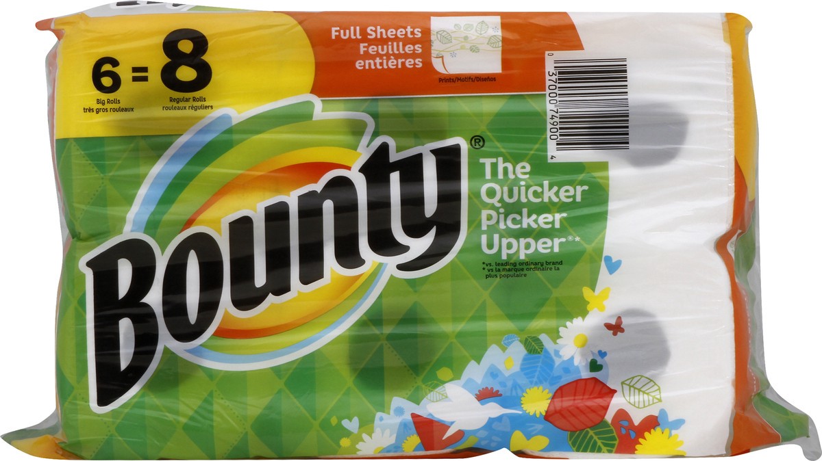 slide 6 of 11, Bounty Paper Towels 6 ea, 6 ct