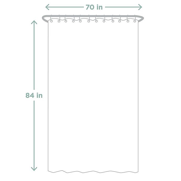 slide 7 of 7, Haven Recycled Cotton Water Repellent Shower Curtain Liner - Ivory, 70 in x 84 in