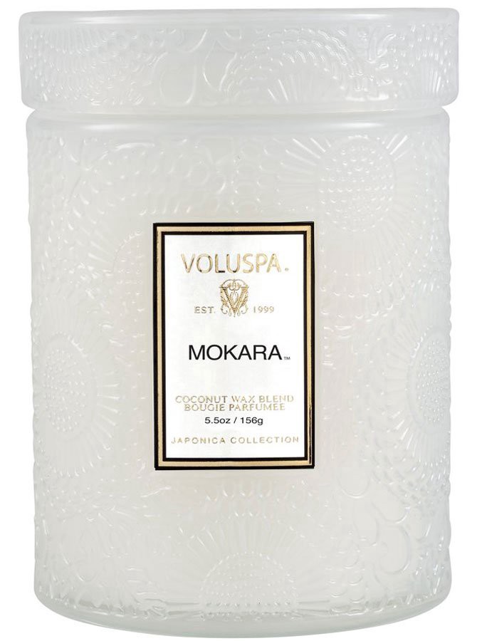 slide 1 of 1, Voluspa Small Jar Candle Mokara, 5.5 oz