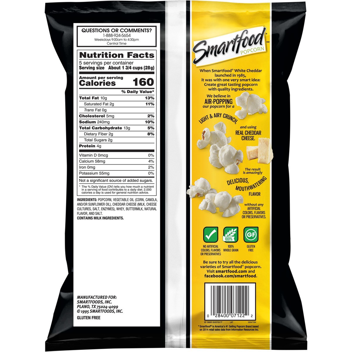 slide 3 of 3, Smartfood Popcorn, 5 oz