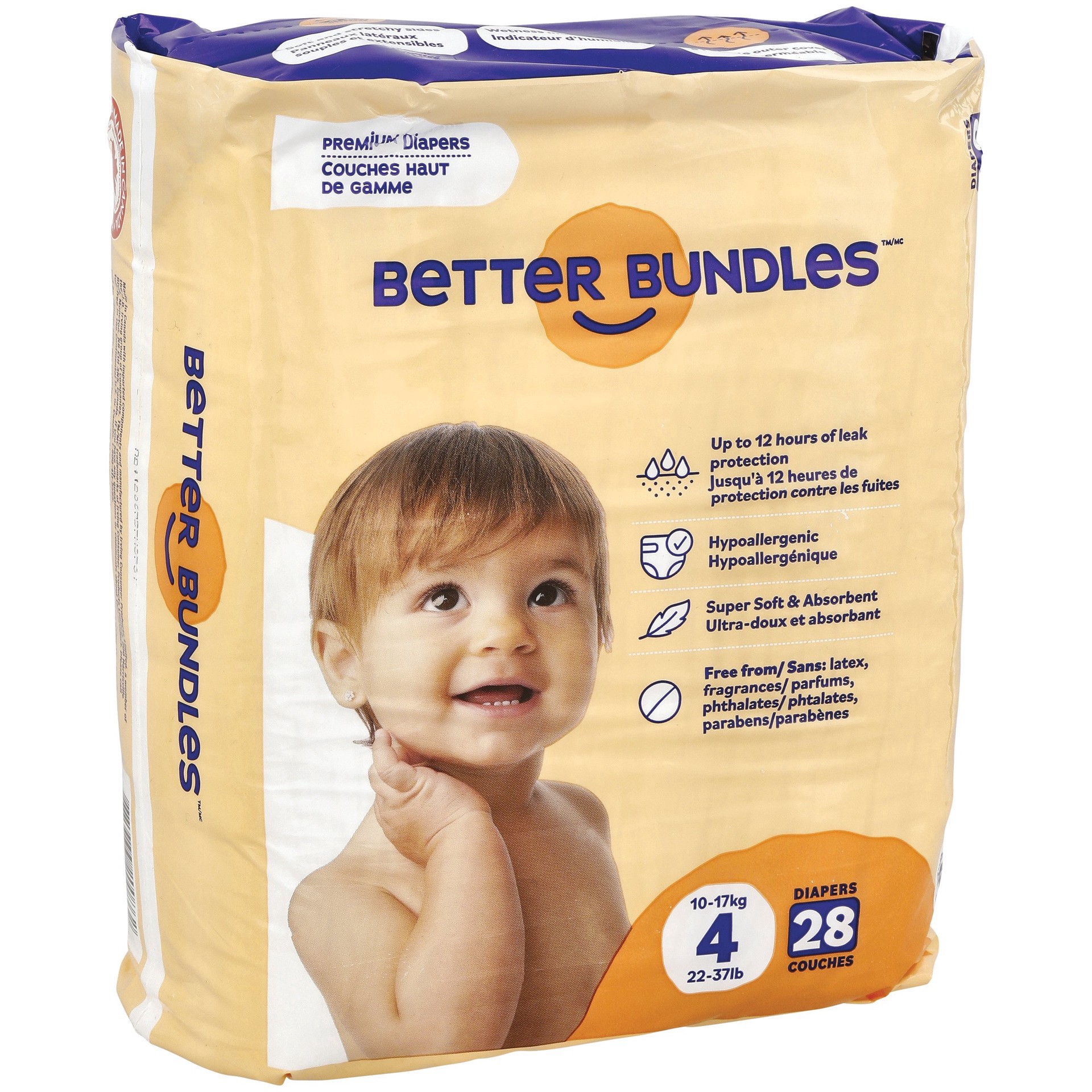 slide 1 of 1, Better Bundles Baby Diapers - Size 4, 28 ct