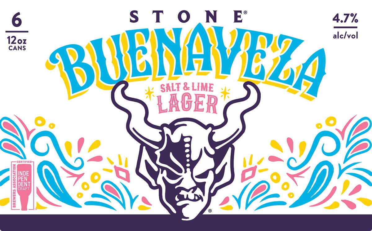 slide 1 of 1, Stone Buenaveza Salt & Lime Lager Beer 6 ea, 6 ct; 12 oz