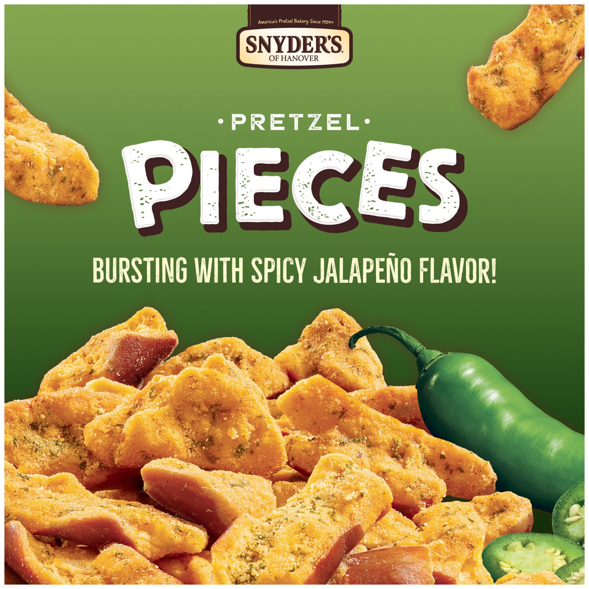 slide 4 of 8, Snyder's of Hanover Pretzel Pieces, Jalapeno, 2.25 Oz, 2.25 oz