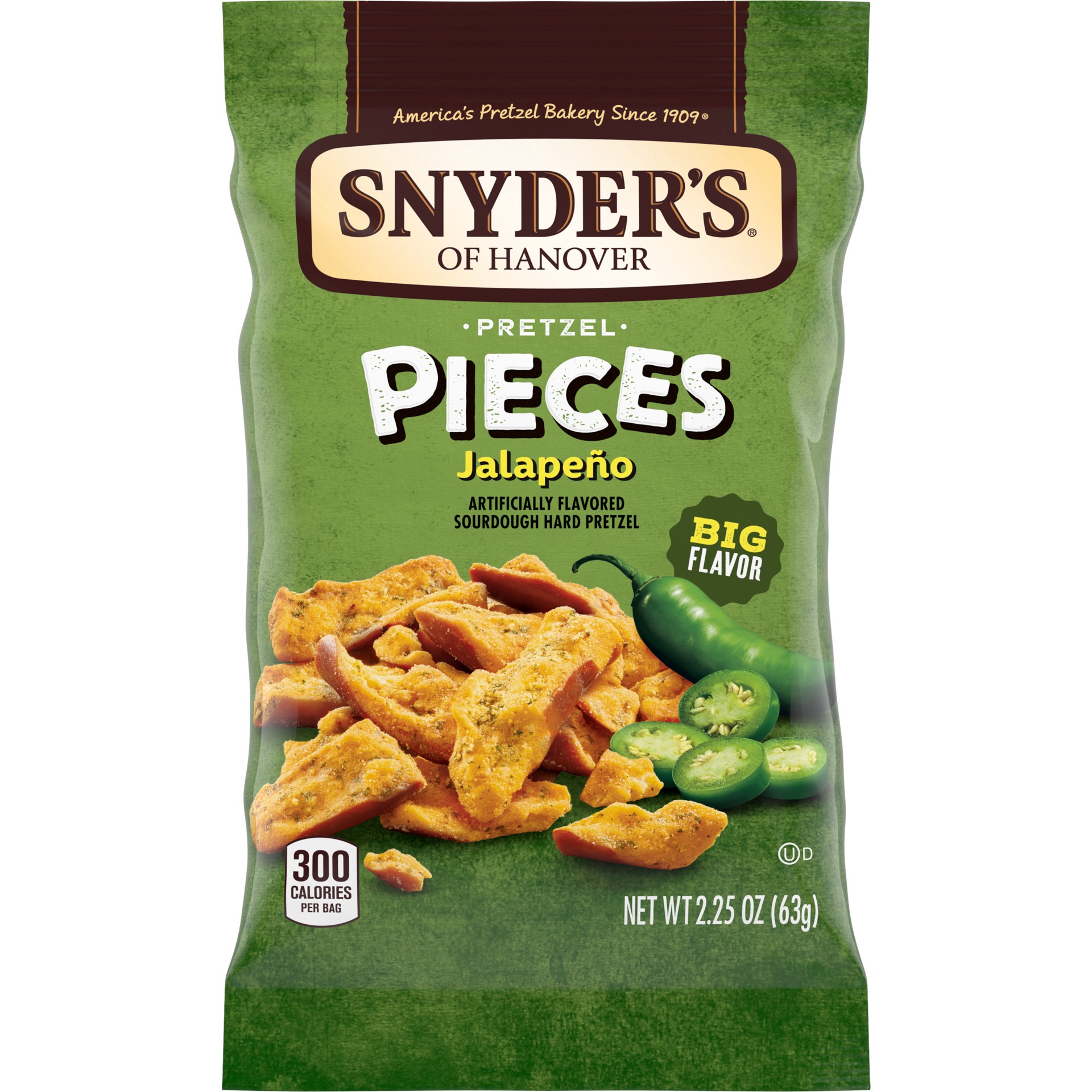 slide 1 of 8, Snyder's of Hanover Pretzel Pieces, Jalapeno, 2.25 Oz, 2.25 oz