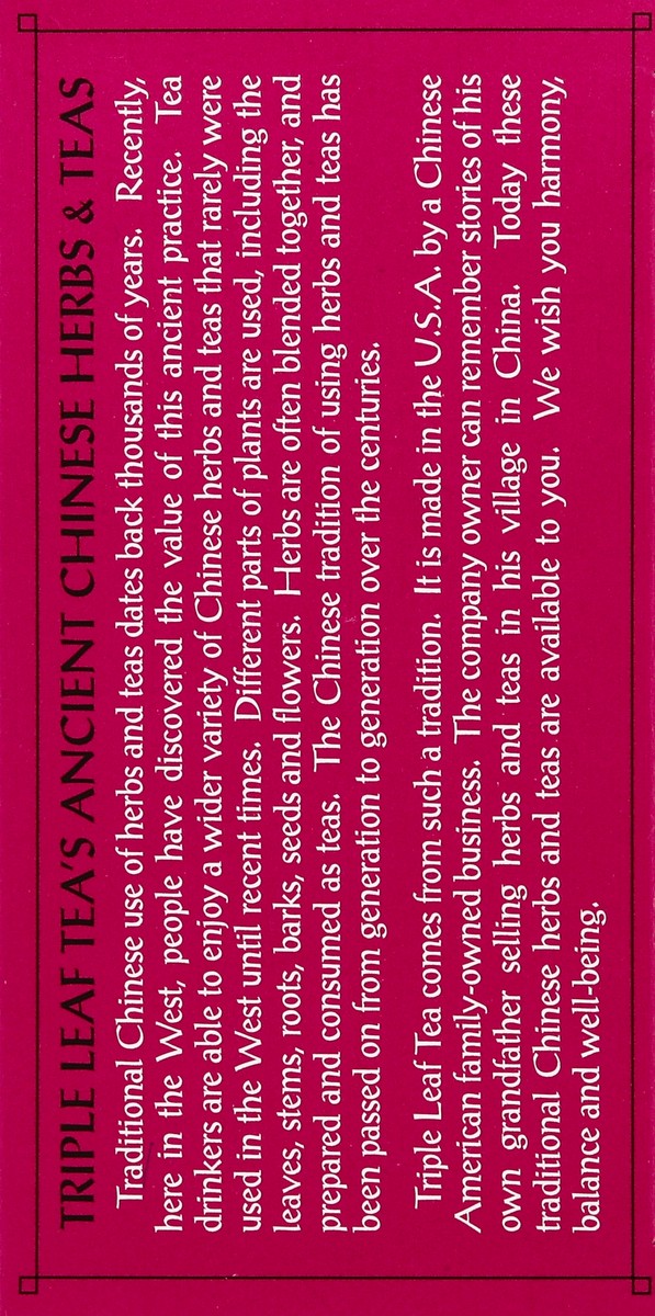 slide 4 of 5, Triple Leaf Tea Herbal Tea, Sugar Balance, Caffeine Free, Bags - 20 ct, 20 ct