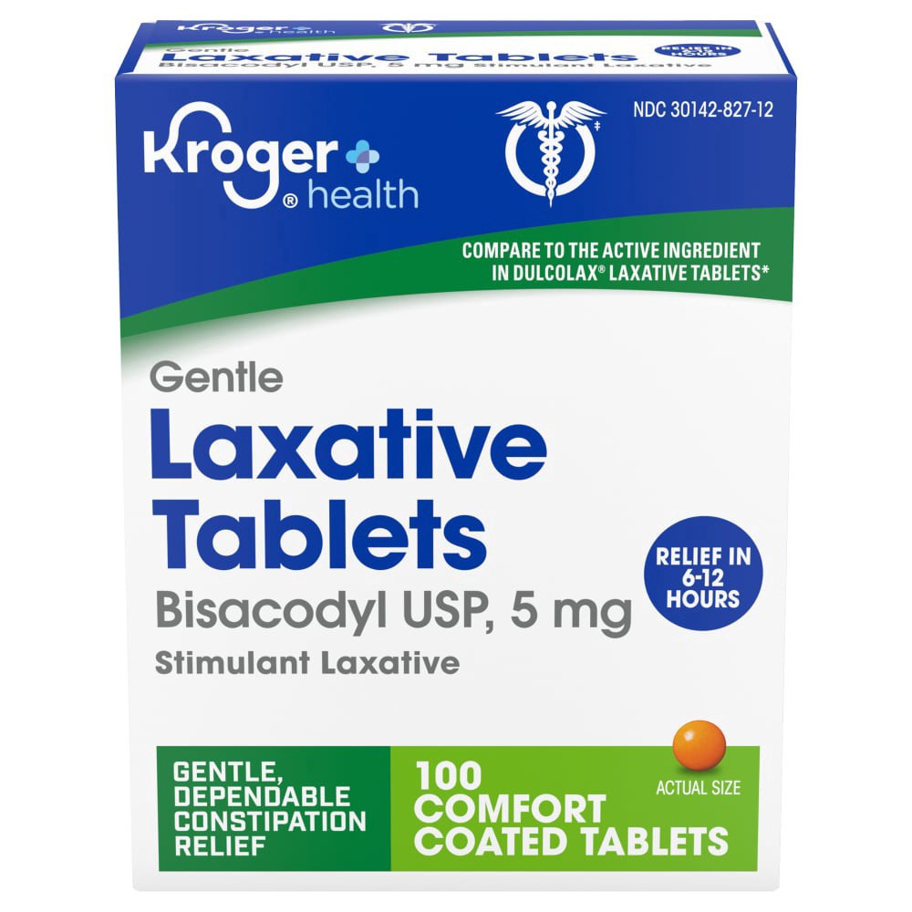 slide 1 of 2, Kroger Gentle Laxative Tablets, 100 ct
