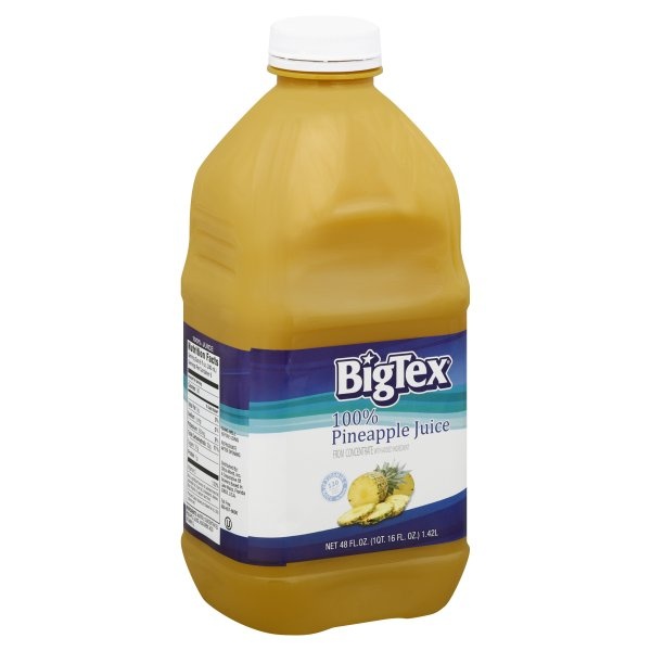 slide 1 of 1, BigTex Pineapple Juice, 48 oz