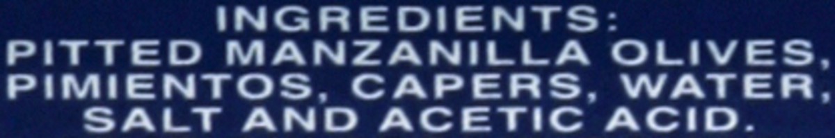 slide 7 of 8, Goya Pitted Alcaparrado Manzanilla Olives, Pimientos & Capers, 9.5 oz