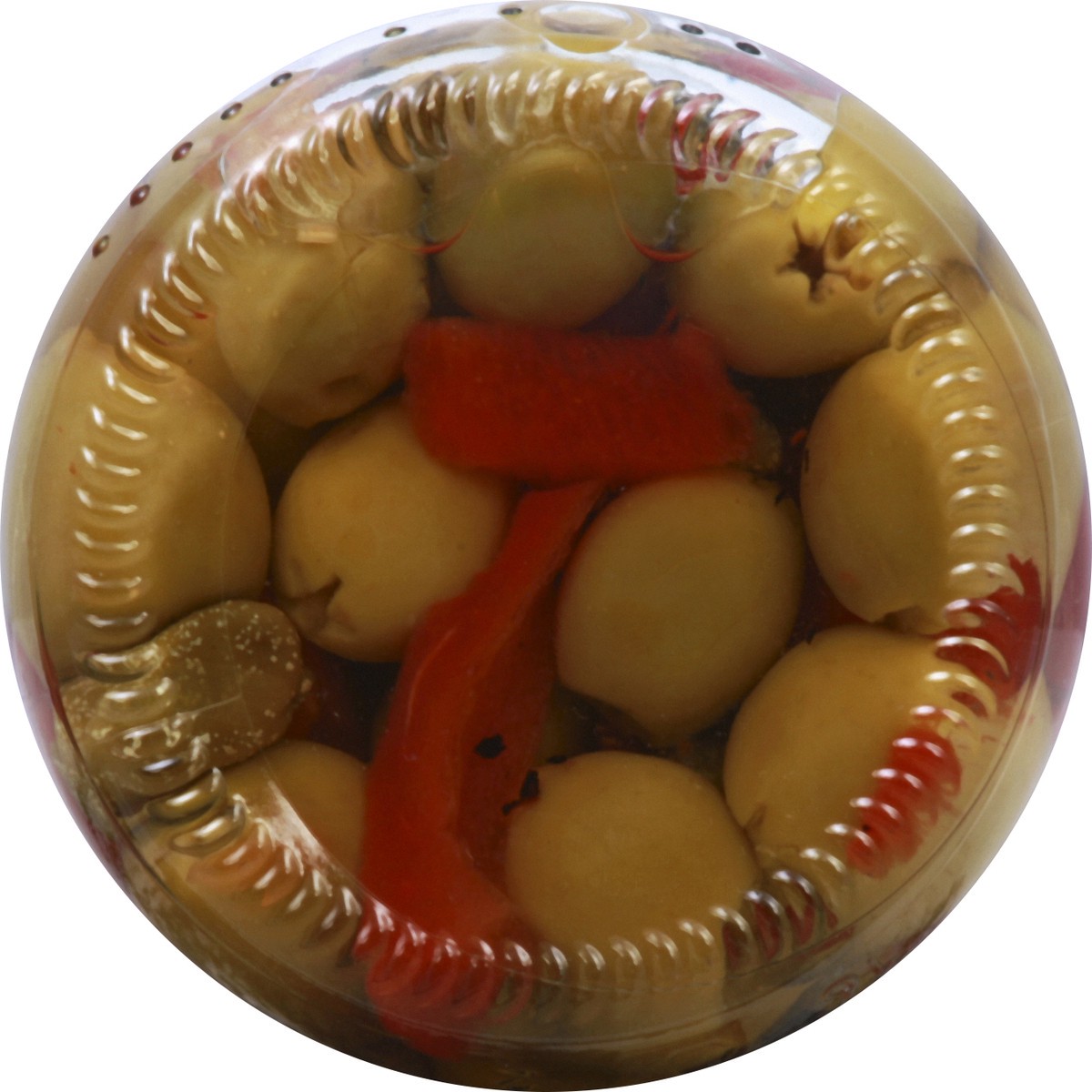 slide 3 of 8, Goya Pitted Alcaparrado Manzanilla Olives, Pimientos & Capers, 9.5 oz