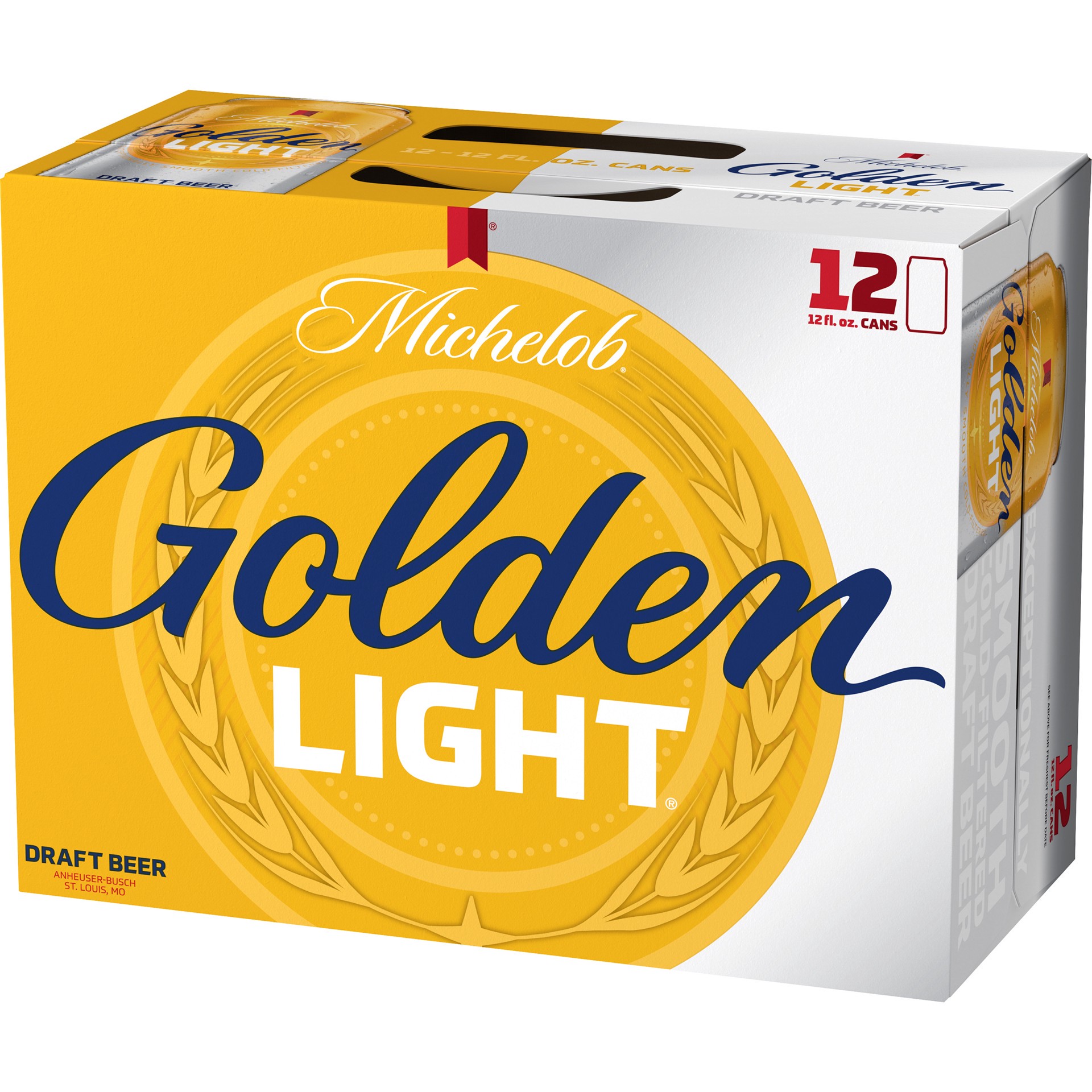 slide 3 of 4, Michelob Golden Draft Michelob Golden Light Draft Beer, 12 Pack 12 fl. oz. Cans, 4.1% ABV, 144 fl oz