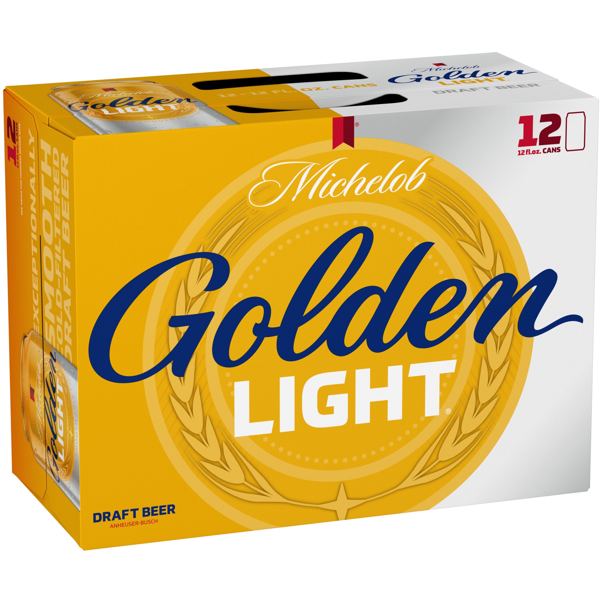 slide 1 of 4, Michelob Golden Light Draft Golden Beer, 12 - 12 fl oz Cans, 12 fl oz