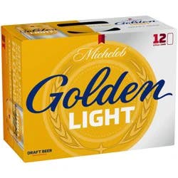 Michelob Golden Light Draft Golden Beer, 12 - 12 fl oz Cans