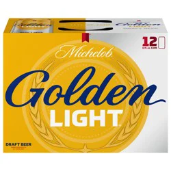 Michelob Golden Light Draft Golden Beer, 12 - 12 fl oz Cans