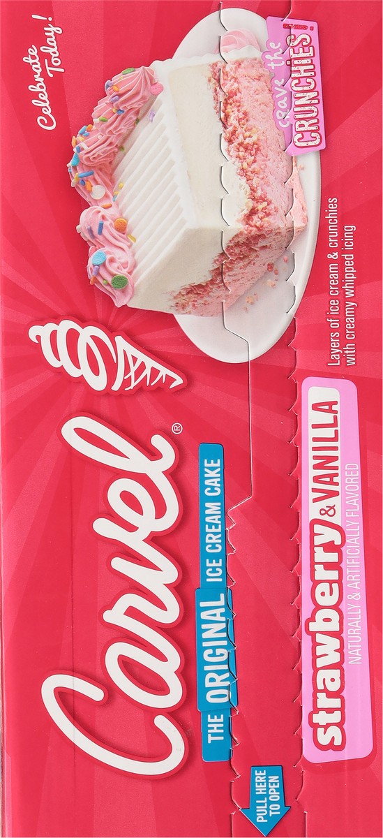 slide 3 of 13, Carvel Strawberry & Vanilla Ice Cream Cake 75 fl oz, 75 fl oz
