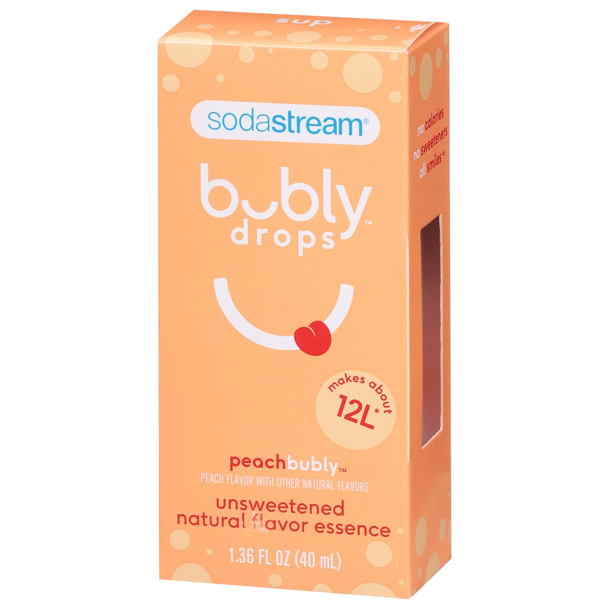 slide 10 of 13, SodaStream Bubly Peach Drops, 1 ct