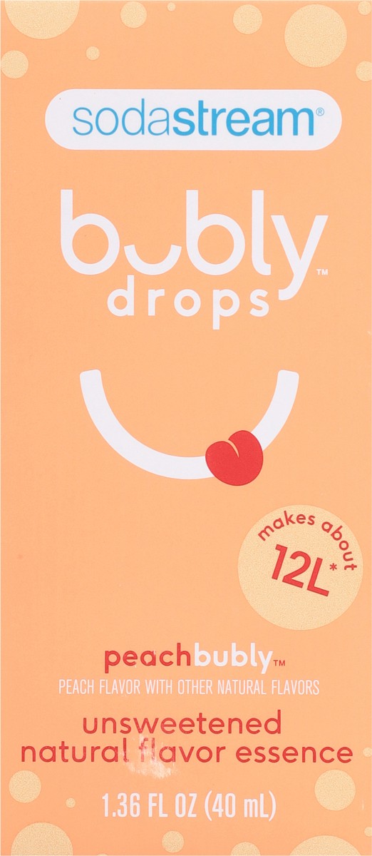 slide 7 of 13, SodaStream Bubly Peach Drops, 1 ct