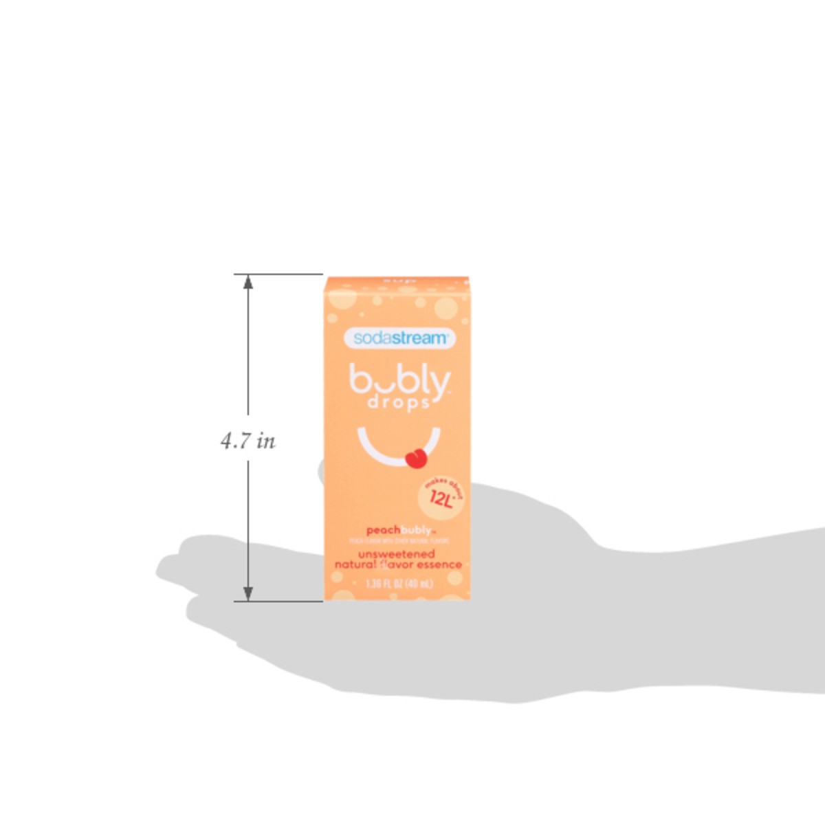 slide 11 of 13, SodaStream Bubly Peach Drops, 1 ct