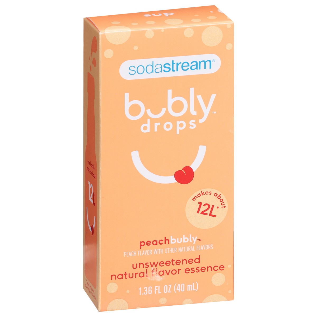 slide 8 of 13, SodaStream Bubly Peach Drops, 1 ct