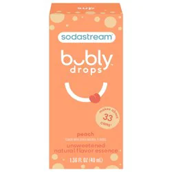 SodaStream Peach Bubly Drops 1.36 fl oz