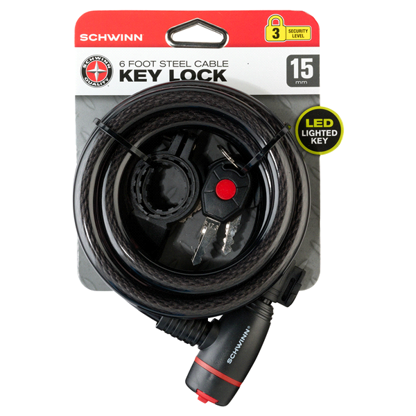 schwinn steel cable key lock