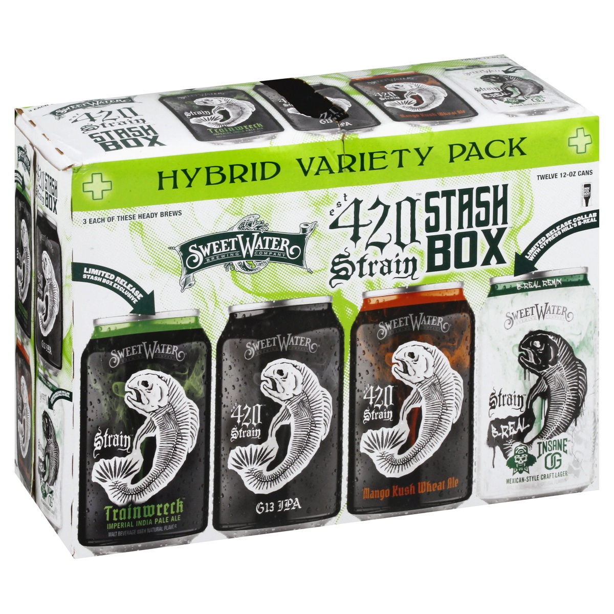 slide 2 of 8, SweetWater Brewing Company Tacklebox Variety Pack Bottles, 12 ct; 12 fl oz