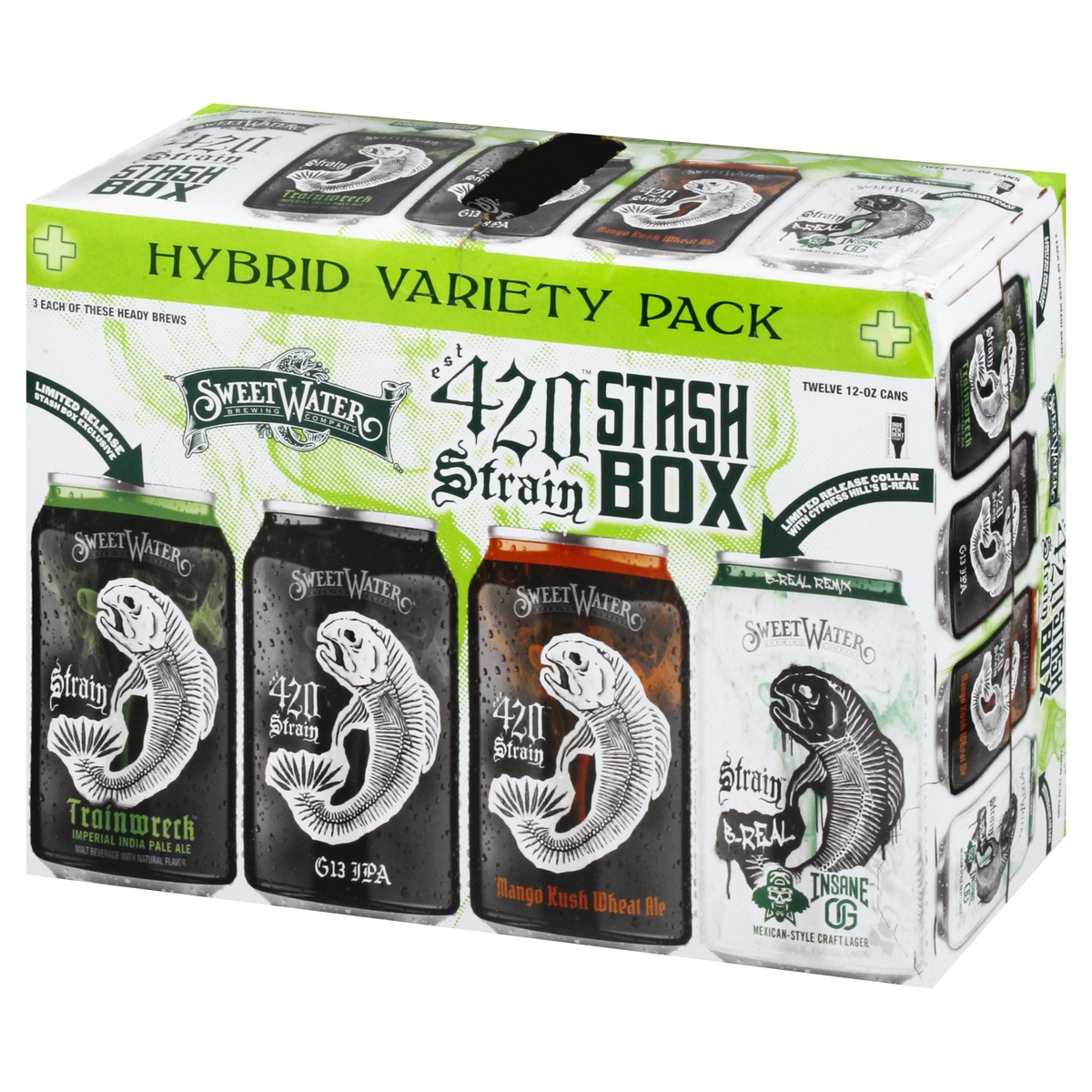 slide 3 of 8, SweetWater Brewing Company Tacklebox Variety Pack Bottles, 12 ct; 12 fl oz