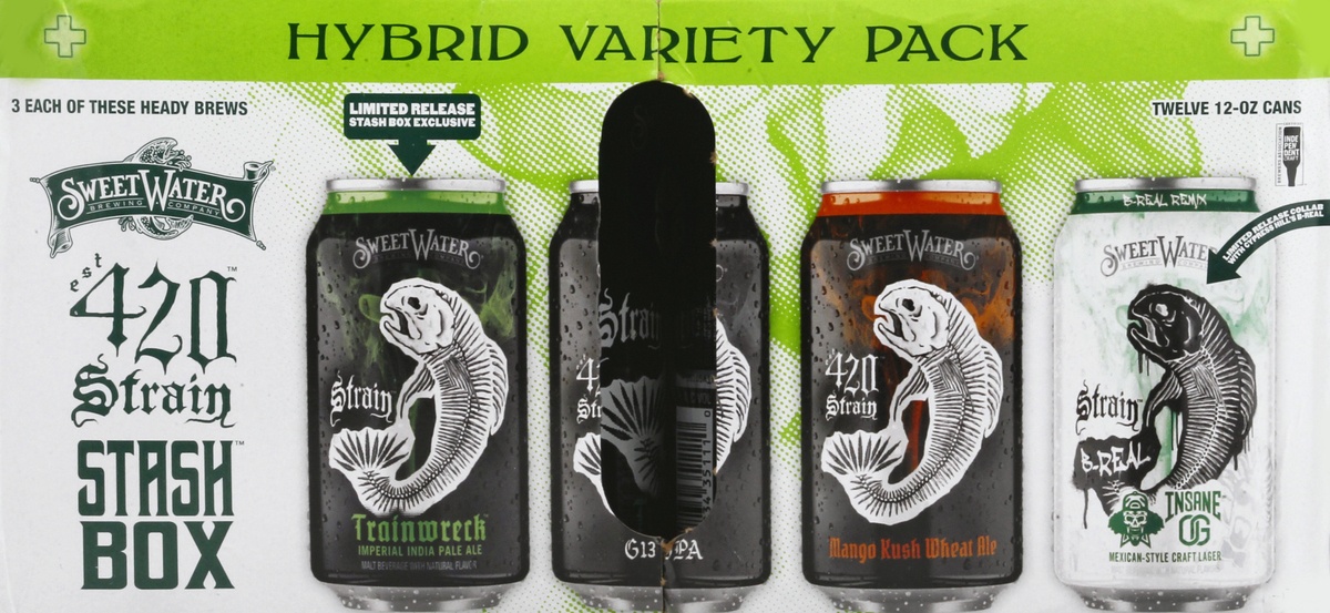 slide 4 of 8, SweetWater Brewing Company Tacklebox Variety Pack Bottles, 12 ct; 12 fl oz