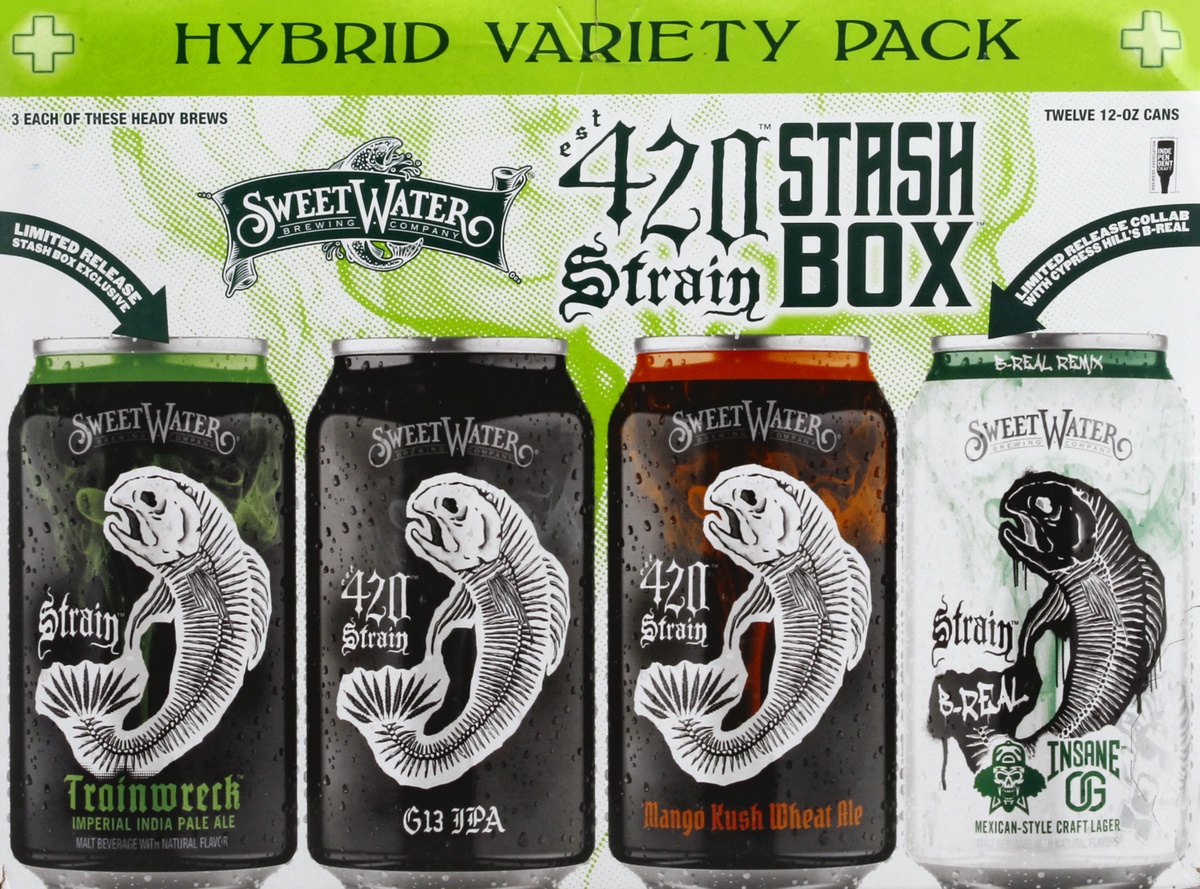 slide 7 of 8, SweetWater Brewing Company Tacklebox Variety Pack Bottles, 12 ct; 12 fl oz