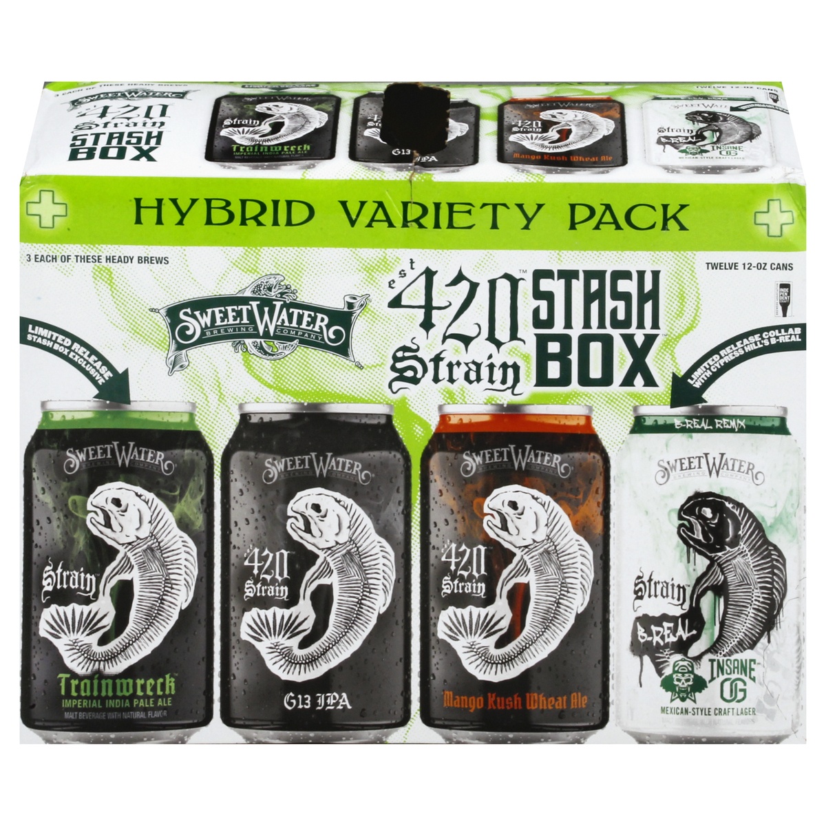 slide 1 of 8, SweetWater Brewing Company Tacklebox Variety Pack Bottles, 12 ct; 12 fl oz