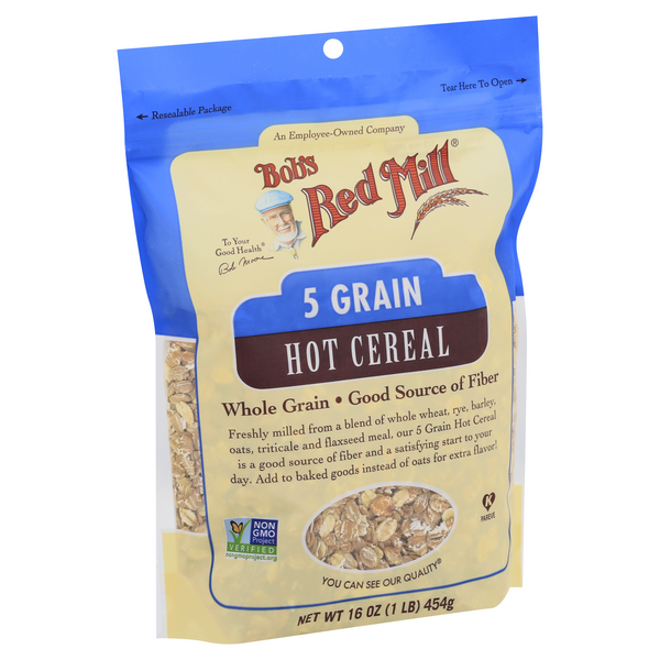 slide 1 of 1, Bob's Red Mill 5 Grain Rolled Hot Cereal, 16 oz