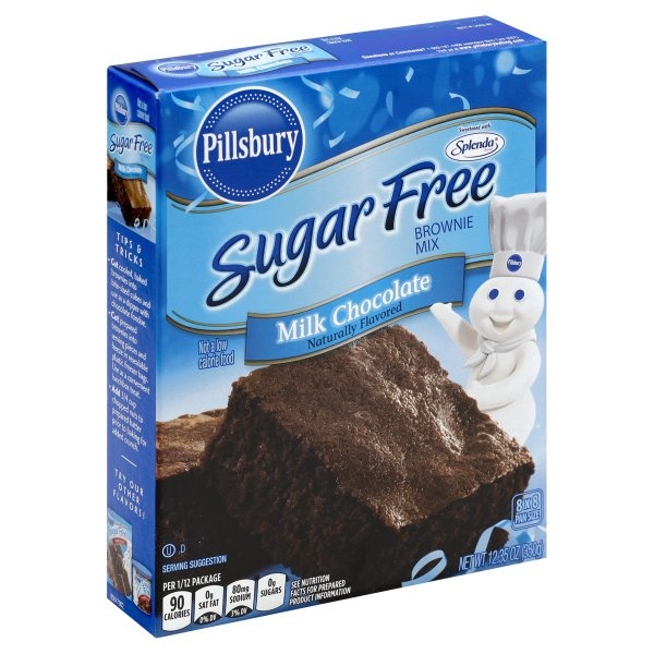 slide 1 of 1, Pillsbury Brownie Mix, Sugar Free, Milk Chocolate, 12 oz